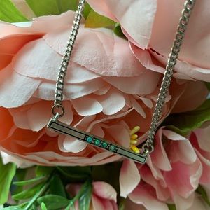 Vanessa Mooney x FP Long Silver & Opal Necklace